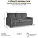 Rannis Pewter Full Sofa Sleeper