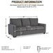 Rannis Pewter Queen Sofa Sleeper