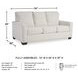 Rannis Snow Full 76" Sofa Sleeper