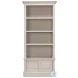 Zoey Antique White Bookcase