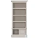 Zoey Antique White Bookcase