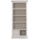 Zoey Antique White Bookcase