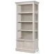 Zoey Antique White Bookcase