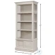 Zoey Antique White Bookcase