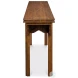 Equestrian Brown Console Table