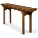 Equestrian Brown Console Table