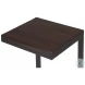 Kilmer Coffee And Black Metal Accent Table
