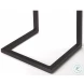 Kilmer Coffee And Black Metal Accent Table