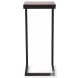 Kilmer Coffee And Black Metal Accent Table