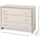 Textures Ivory 3 Drawer Commode
