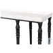 Nathaniel Elegance Antique Black And Off White 80" Console Table
