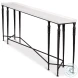 Nathaniel Elegance Antique Black And Off White 80" Console Table
