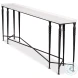 Nathaniel Elegance Antique Black And Off White 80" Console Table