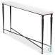 Nathaniel Elegance Antique Black And Off White 60" Console Table