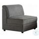 Bois Gray Velvet Modular Large Sectional