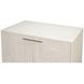 Bronzini Embossed White Leather 2 Door Credenza