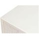 Bronzini Embossed White Leather 2 Door Credenza