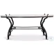 Marylin White Marble And Old Iron Coffee Table