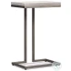 Ponie Grey White And Gunmetal End Table