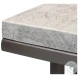 Ponie Grey White And Gunmetal End Table