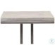 Ponie Grey White And Gunmetal End Table