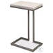 Ponie Grey White And Gunmetal End Table