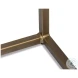 Pablon Brown And Gold End Table