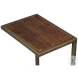 Pablon Brown And Gold End Table