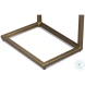 Pablon Brown And Gold End Table