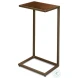 Pablon Brown And Gold End Table