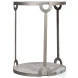 Phin Grey White And Gunmetal End Table