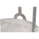 Phin Grey White And Gunmetal End Table