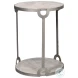 Phin Grey White And Gunmetal End Table