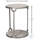 Phin Grey White And Gunmetal End Table