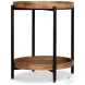 Profile Brown Round End Table