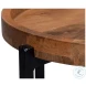 Profile Brown Round End Table