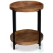 Profile Brown Round End Table