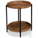 Profile Brown Round End Table