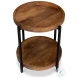 Profile Brown Round End Table