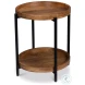 Profile Brown Round End Table