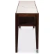 Versatilis Brown And White Console Table