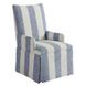 Mackenzie Blue and Gray Upholstered Arm Chair