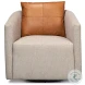 Bronson Beige Swivel Chair