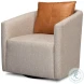 Bronson Beige Swivel Chair