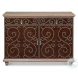 Theodore Barn Gray And Brown Equestrian Door Chest