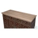 Theodore Barn Gray And Brown Equestrian Door Chest