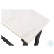 Barley Brown And White Marble Console Table