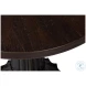 Alister Antique Walnut Round End Table