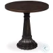 Alister Antique Walnut Round End Table