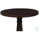 Alister Antique Walnut Round End Table
